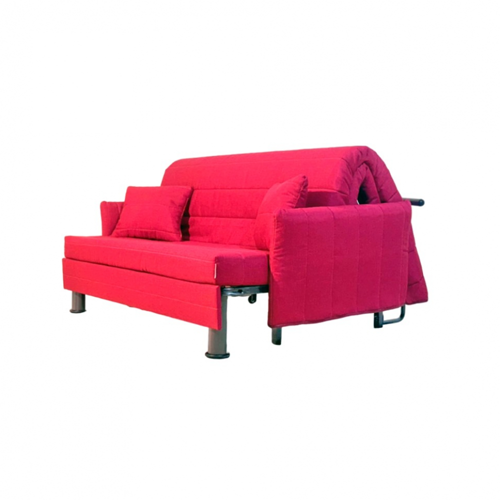 Red sofa bed model Florence Gamma Divani - Image 2